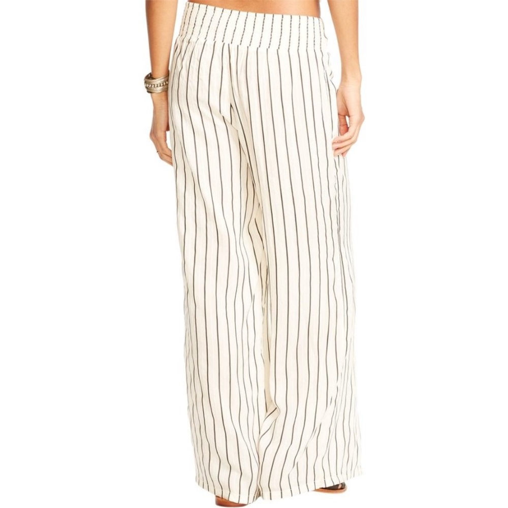 Denim & Supply Ralph Lauren wide-leg striped wrap pants flowy Beachy Size Small - Picture 2 of 9